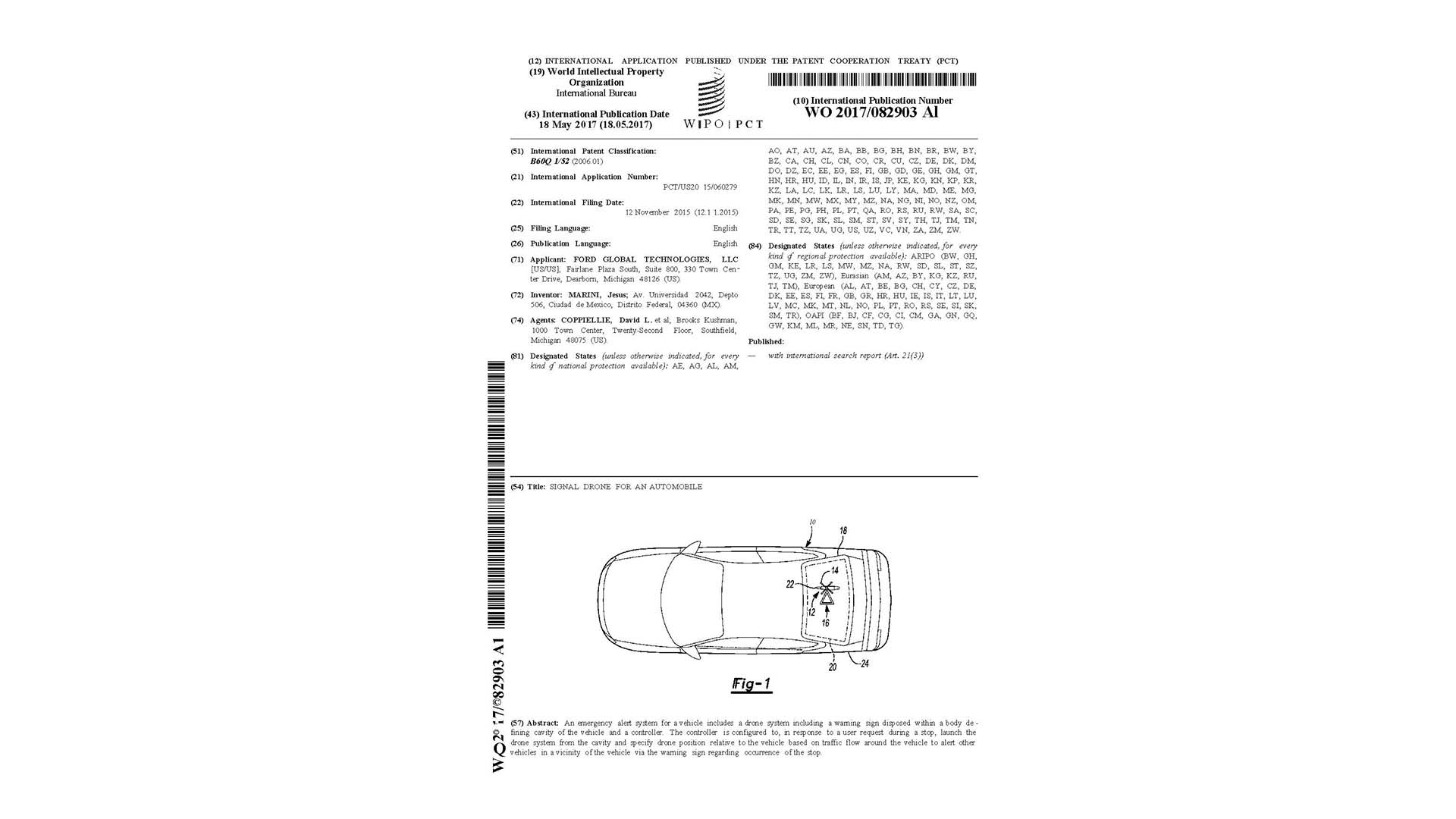 Signal drone patent illustration